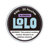 Blueberry LoLo Bolsas de Nicotina 6mg